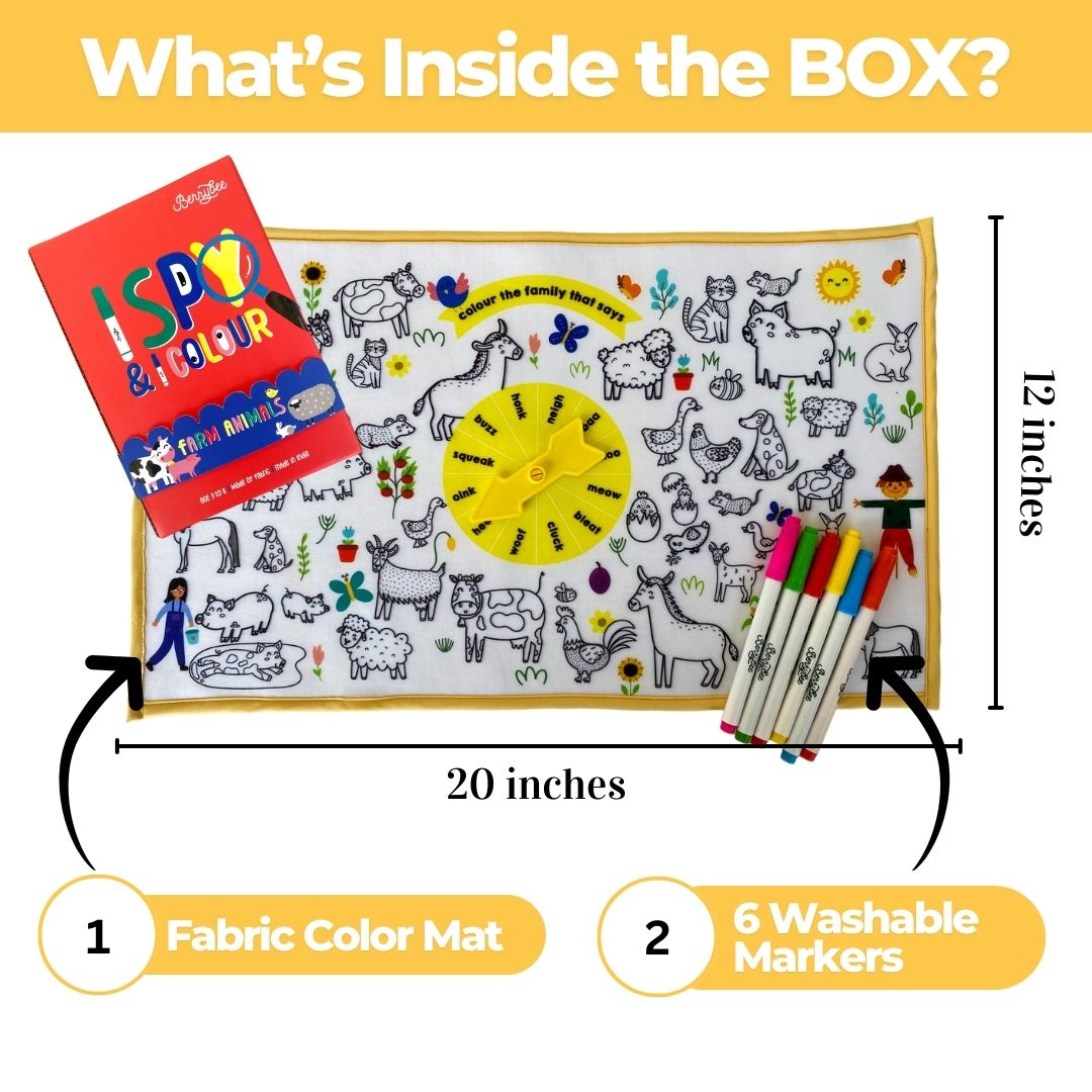 I Spy & I Colour - Farm Animals