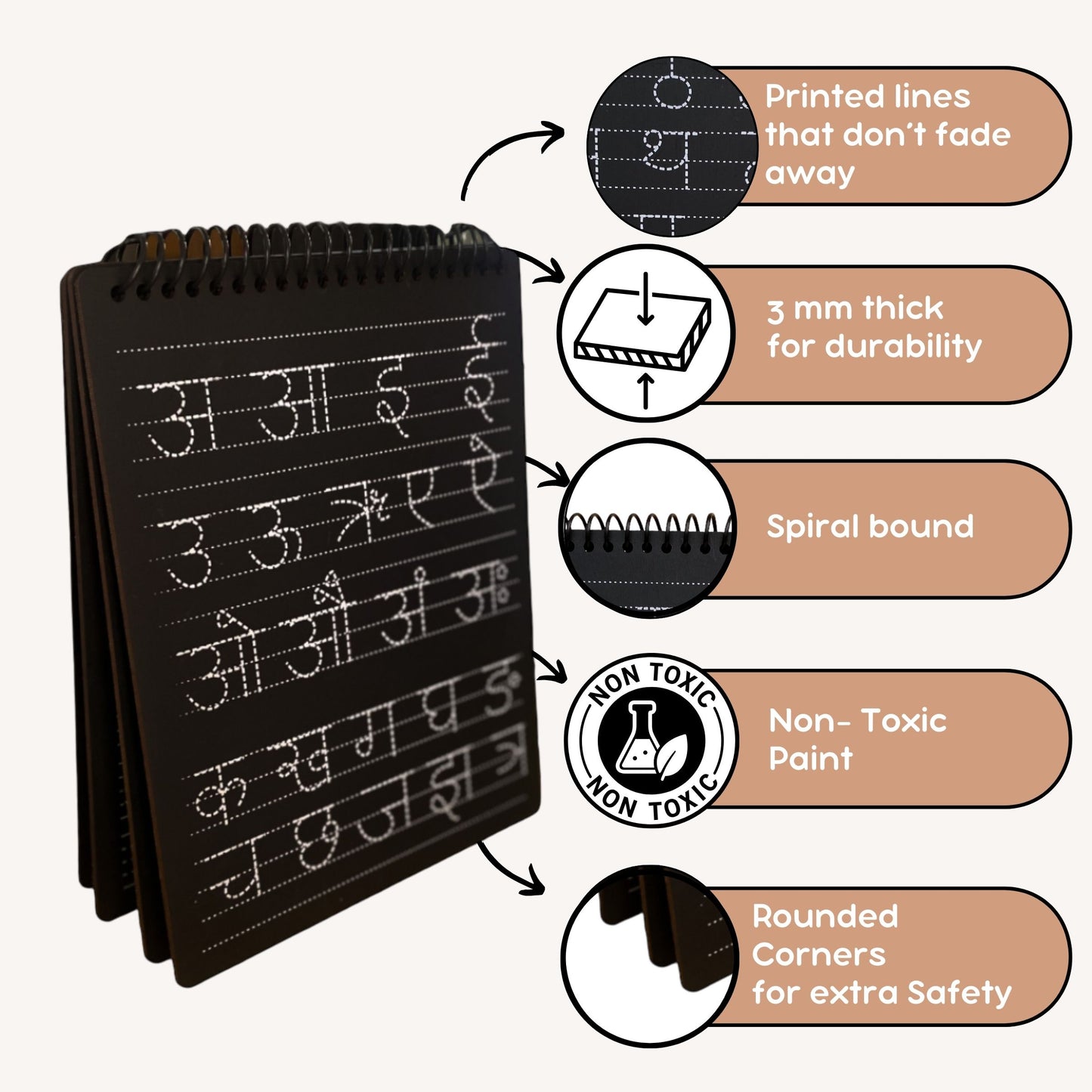 Hindi Pre-Writing Board