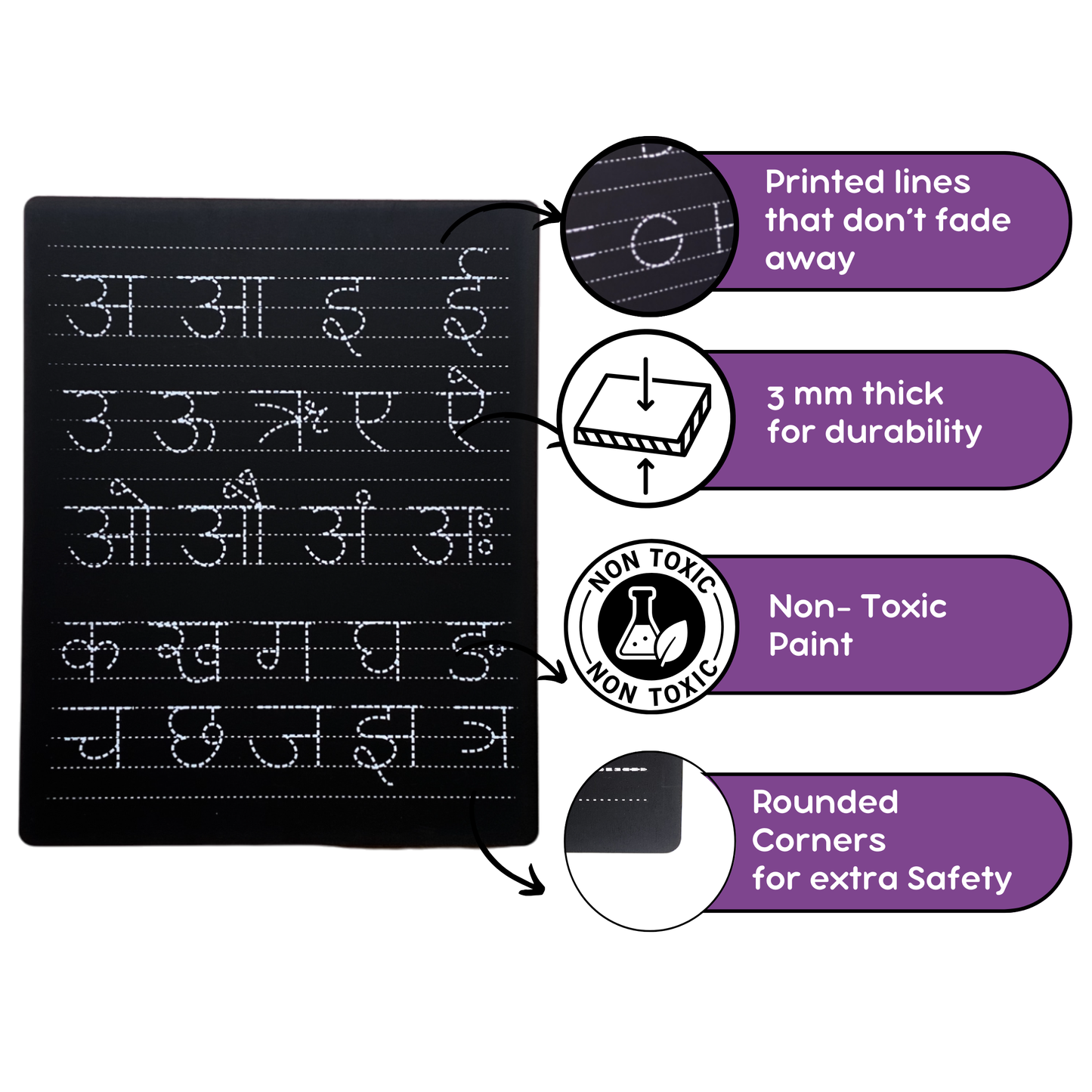 Hindi Varnmala Tracing Board