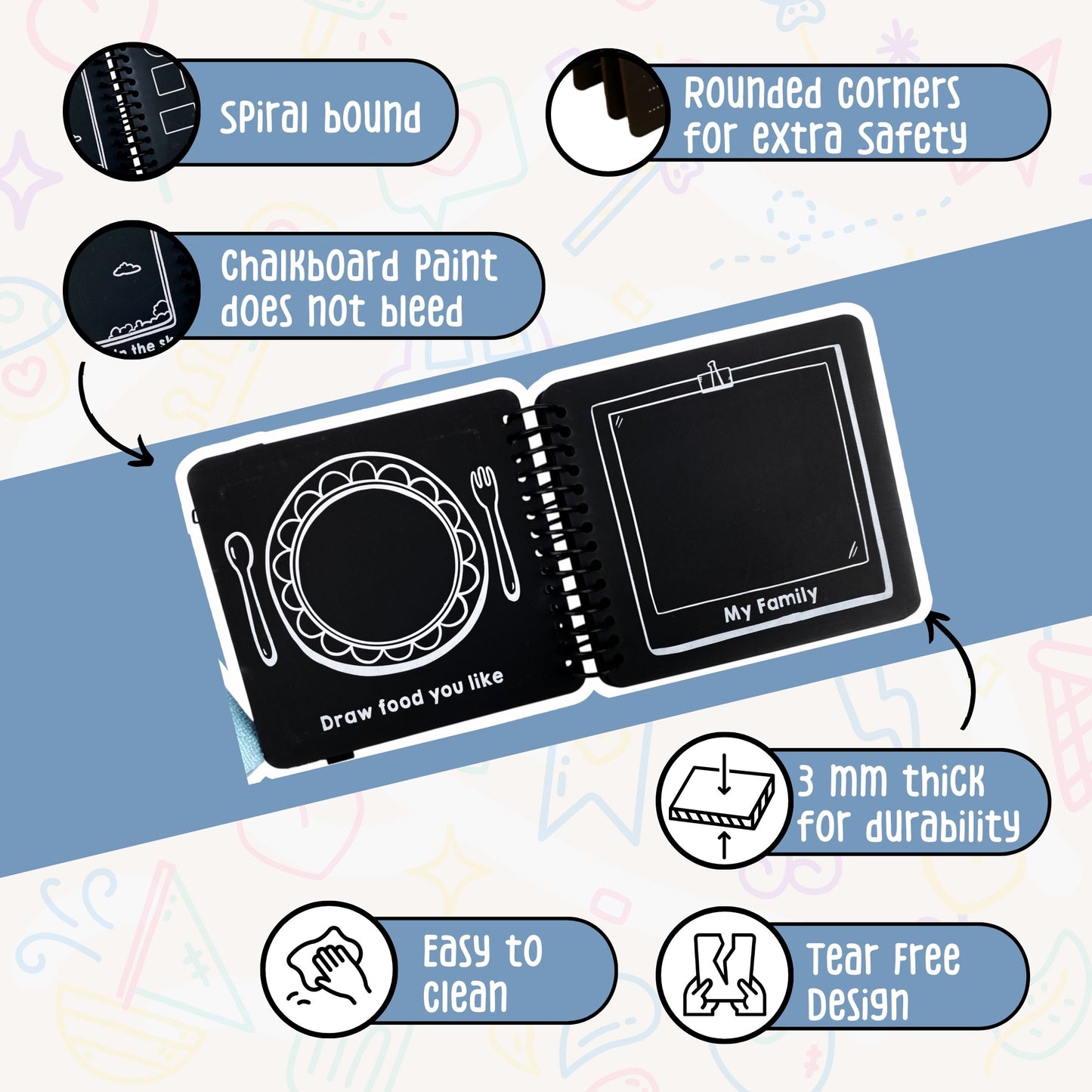Kids Chalkboard Book
