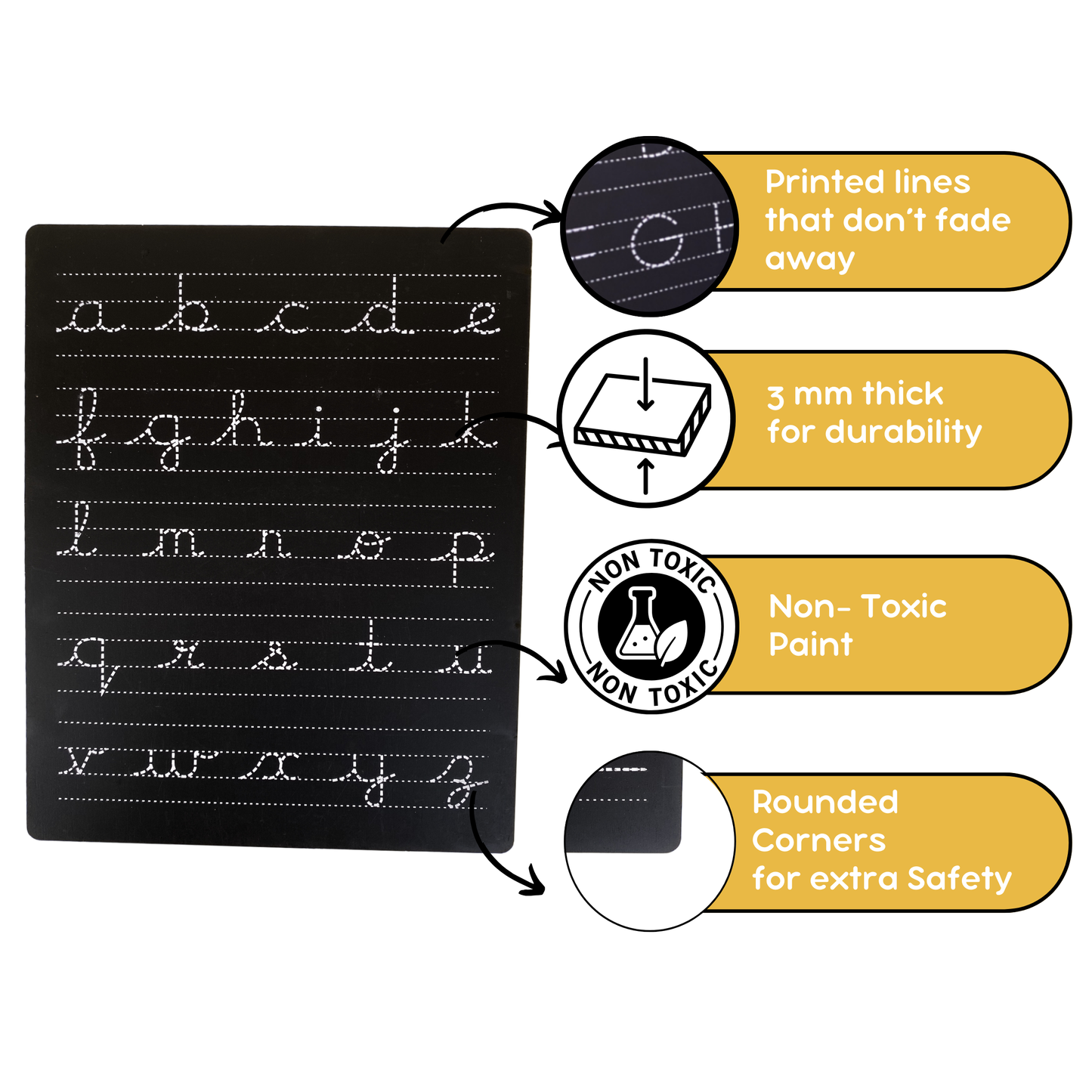 English Cursive Tracing Board