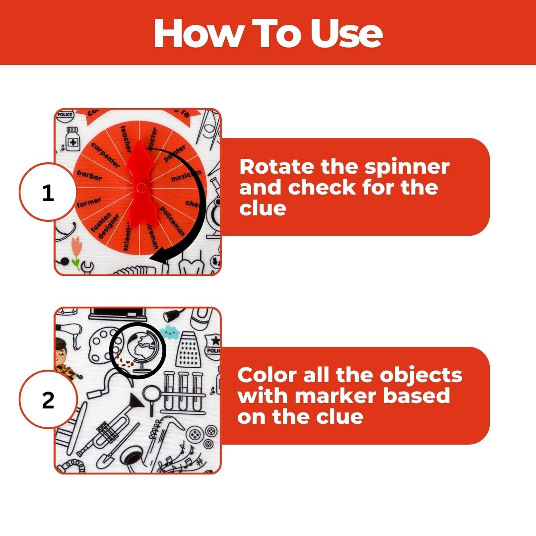 I Spy & I Colour - Professions