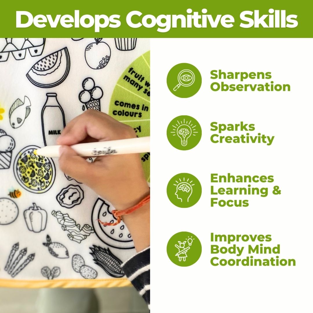 I Spy & I Colour - Food we eat