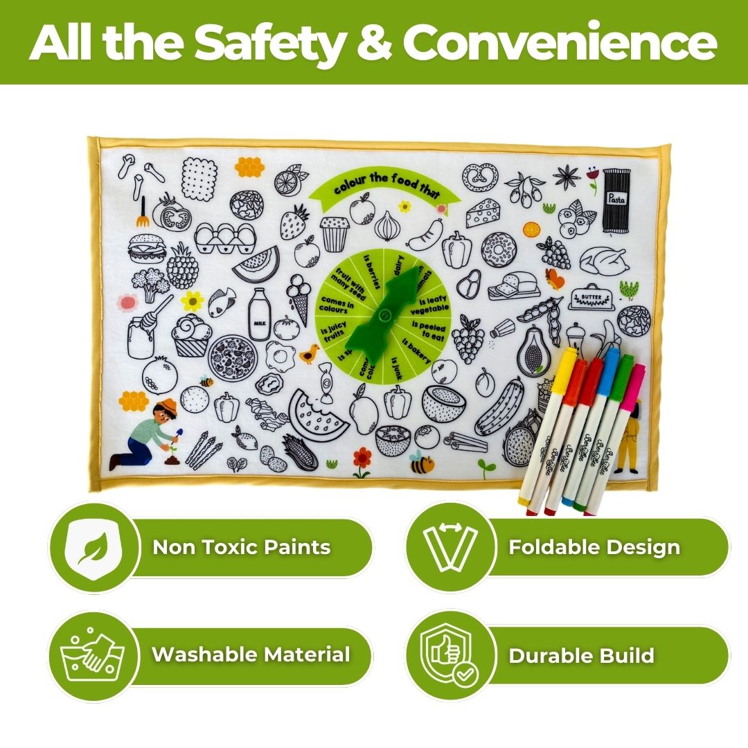 I Spy & I Colour - Food we eat