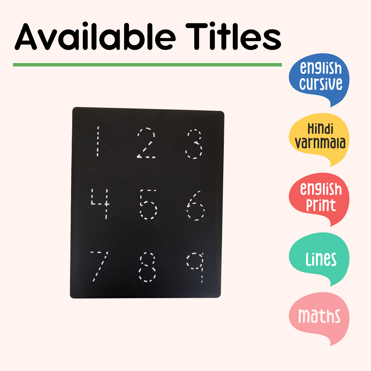 Basic Tracing Board Set (English+Maths)