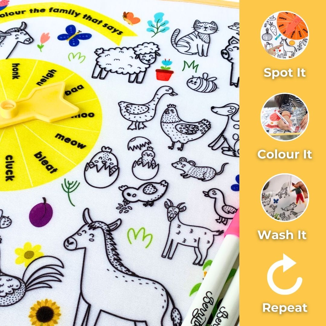 I Spy & I Colour - Farm Animals