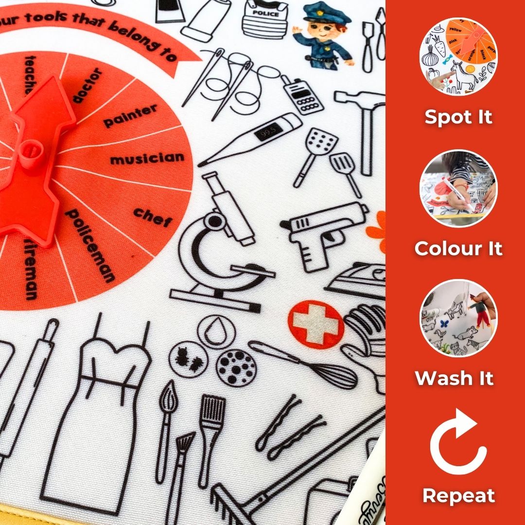 I Spy & I Colour - Professions