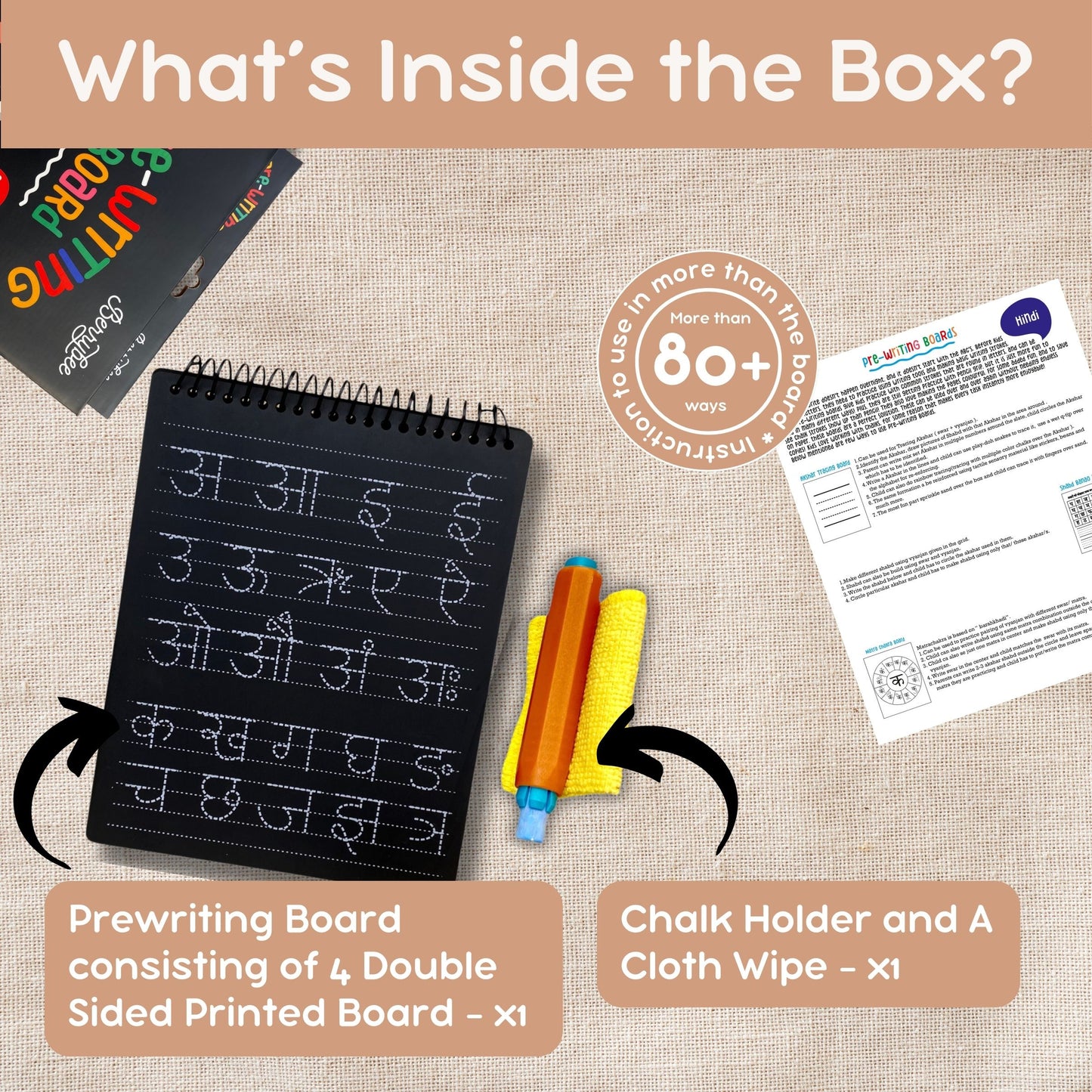 Hindi Pre-Writing Board