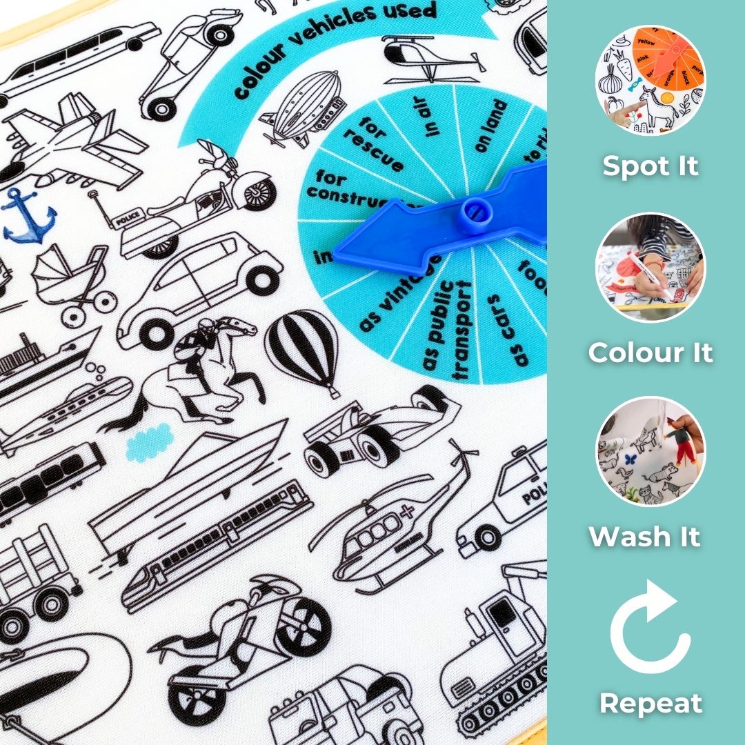 I Spy & I Colour - Transport