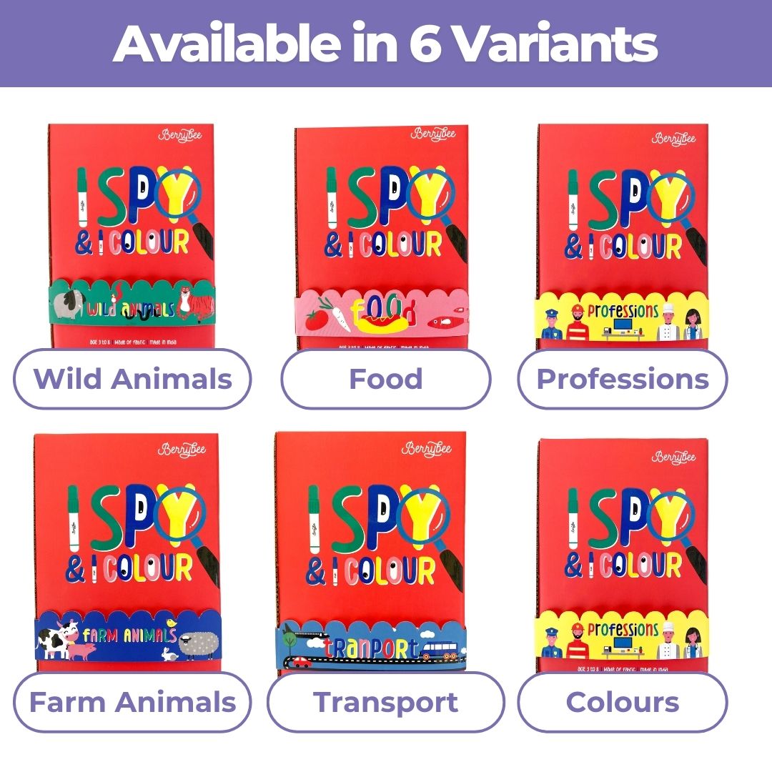 I Spy & I Colour - Wild animals