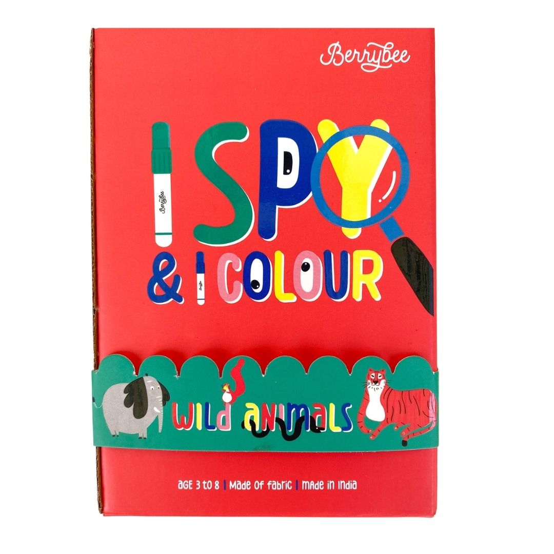 I Spy & I Colour - Wild animals