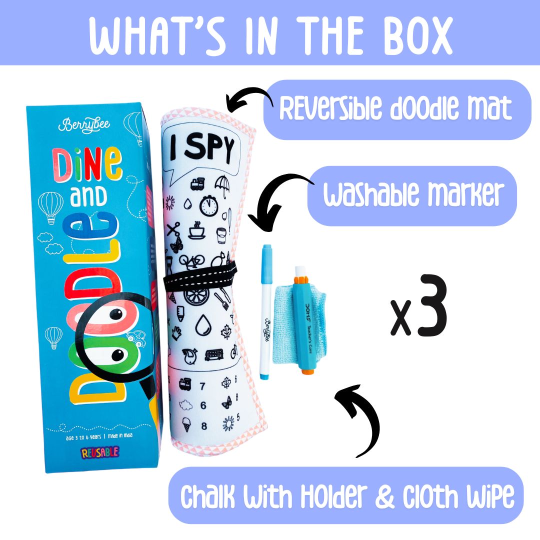 Dine n Doodle Mat Set of Three