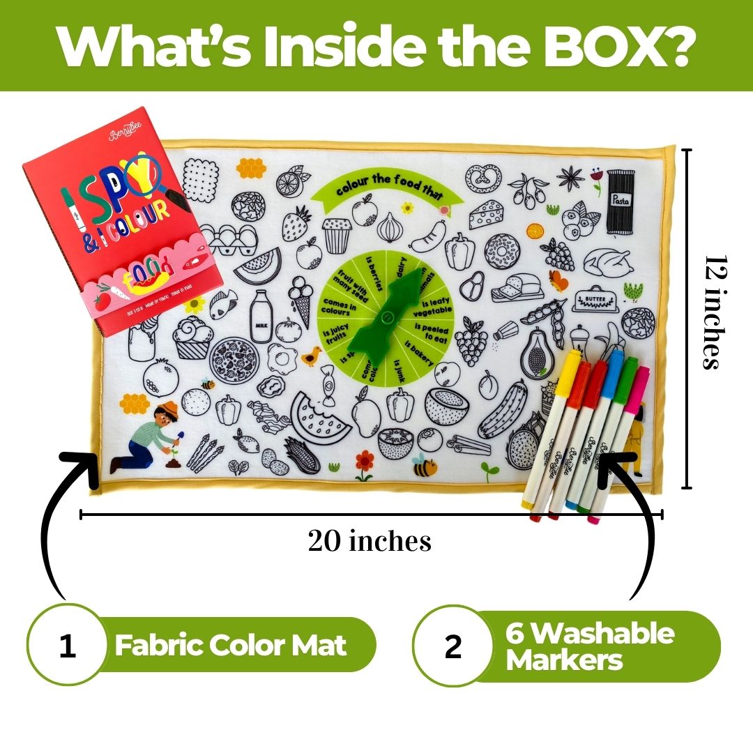 I Spy & I Colour - Food we eat