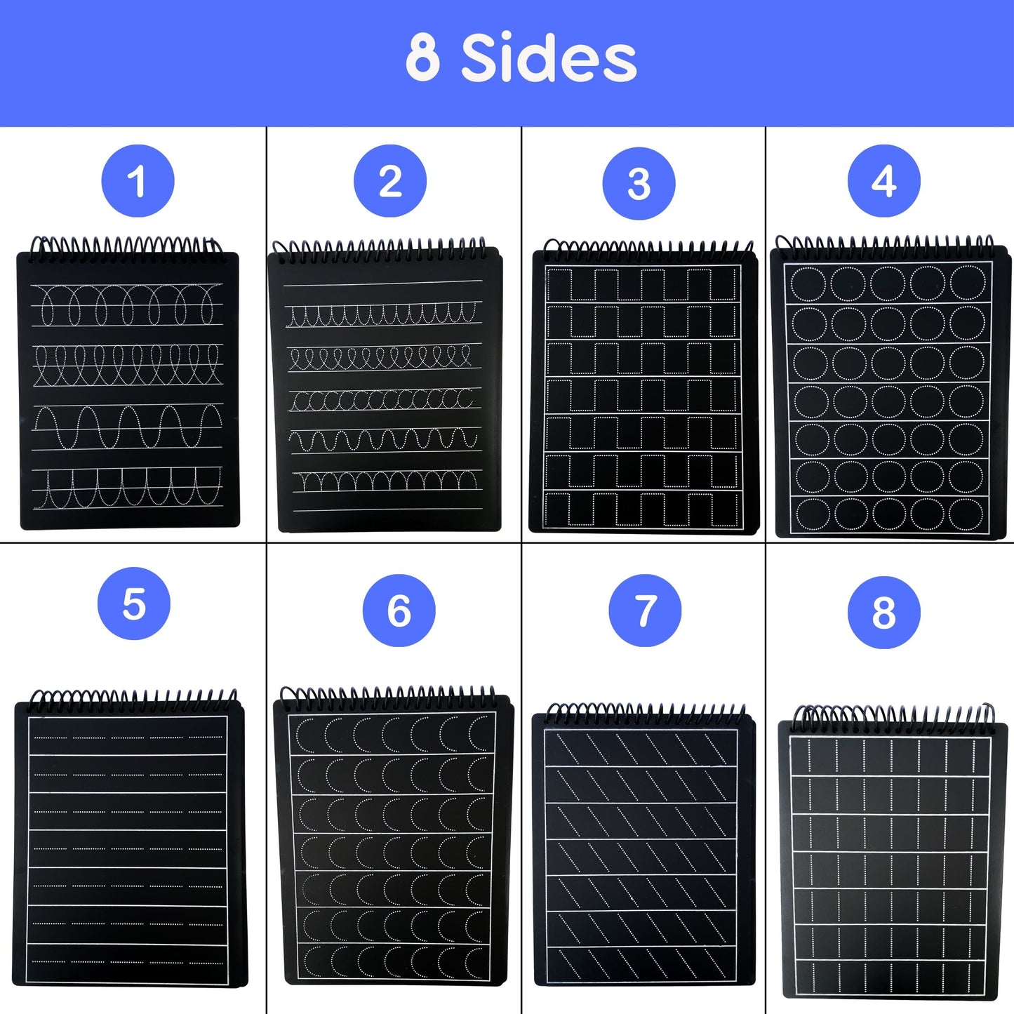 PreWriting Essentials Set (Patterns + 3 in 1 (English+ Maths +Varnmala))