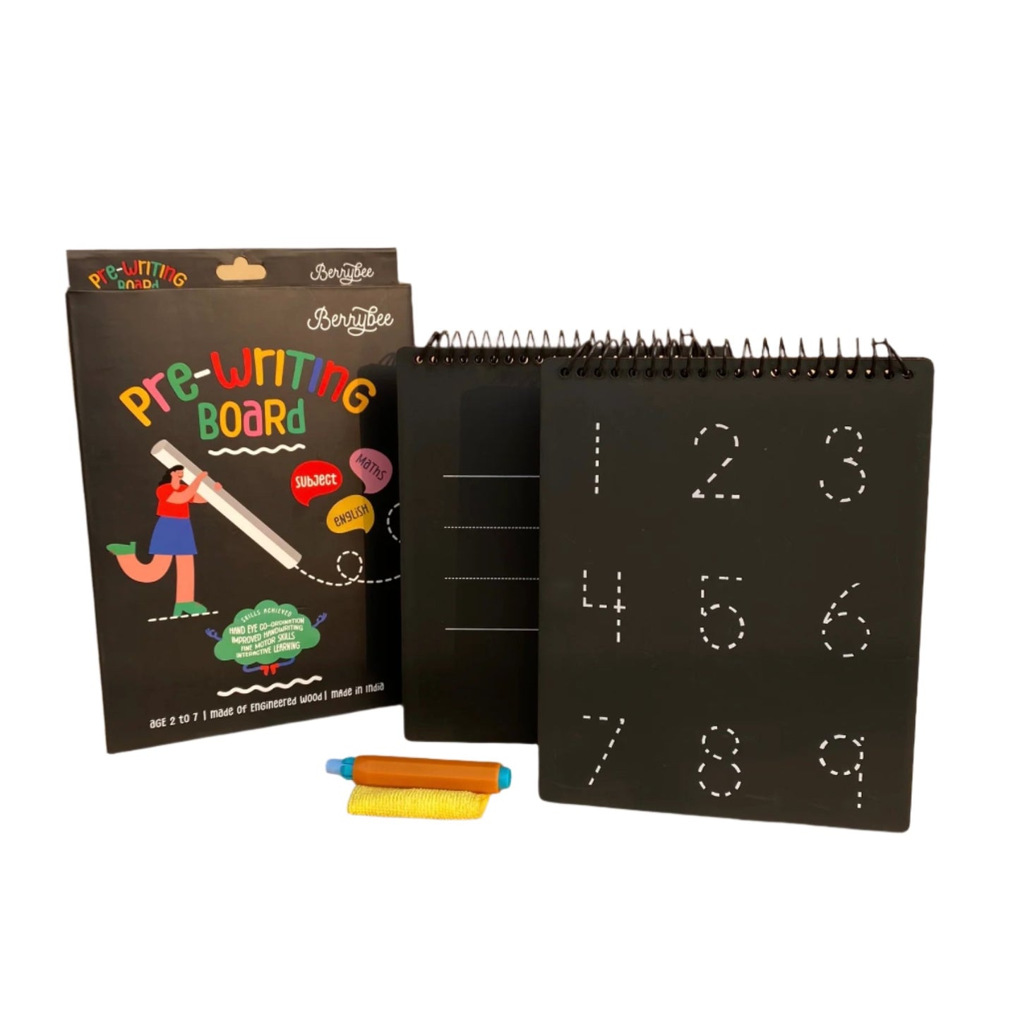 Preschool Set- Prewriting Boards ( English + Maths )