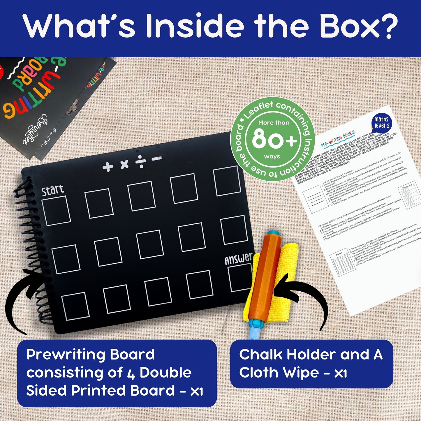 Maths Level 2 Pre-Writing Board