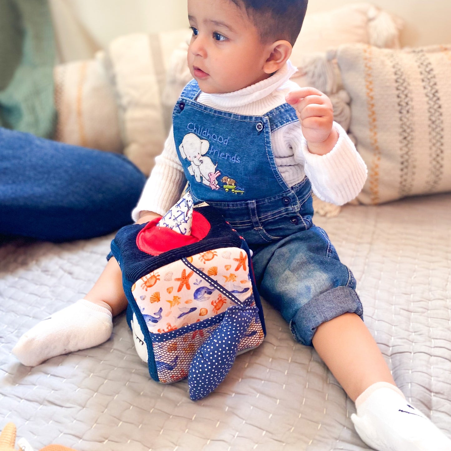 Blue Nautical Activity Cube