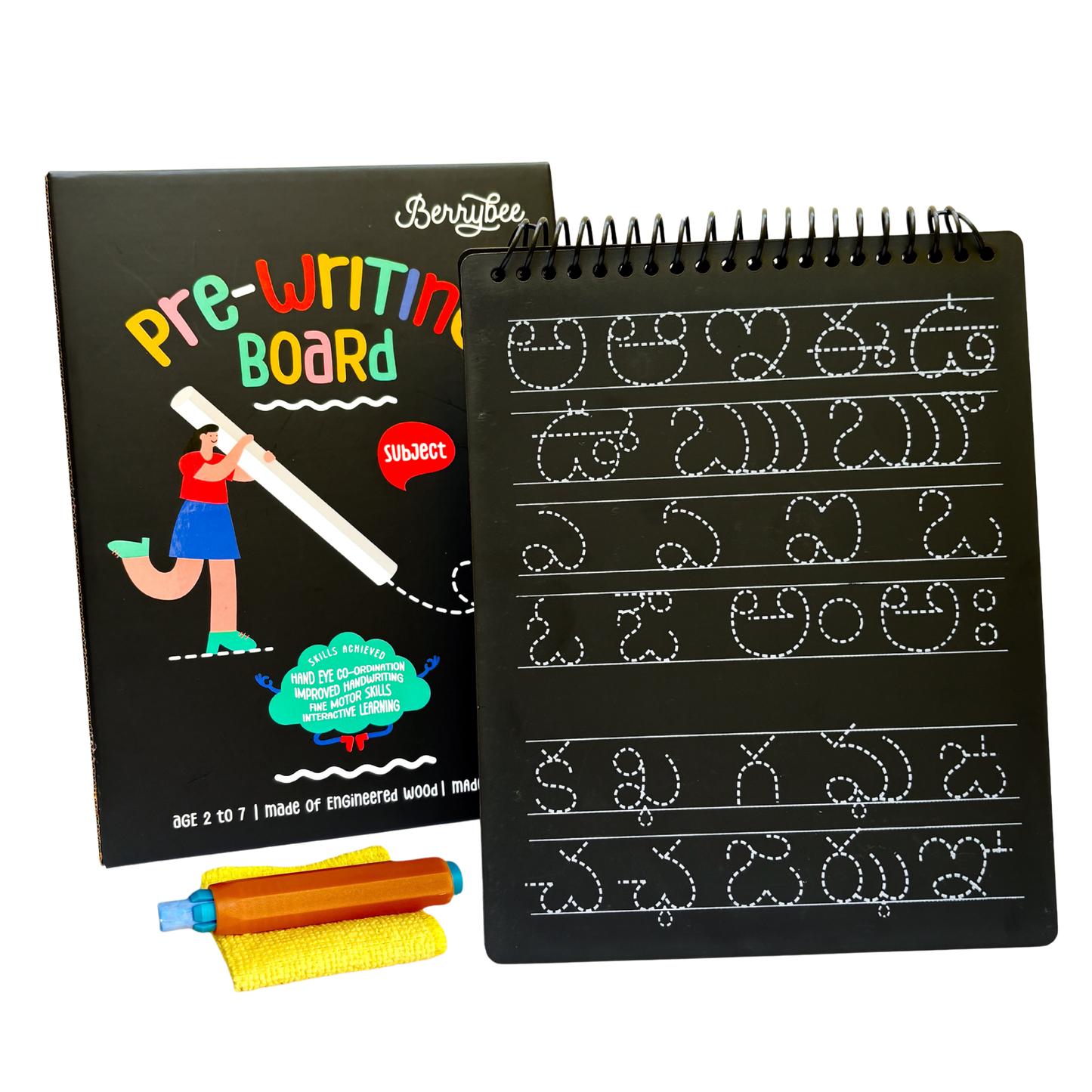 Telgu Pre-Writing Board