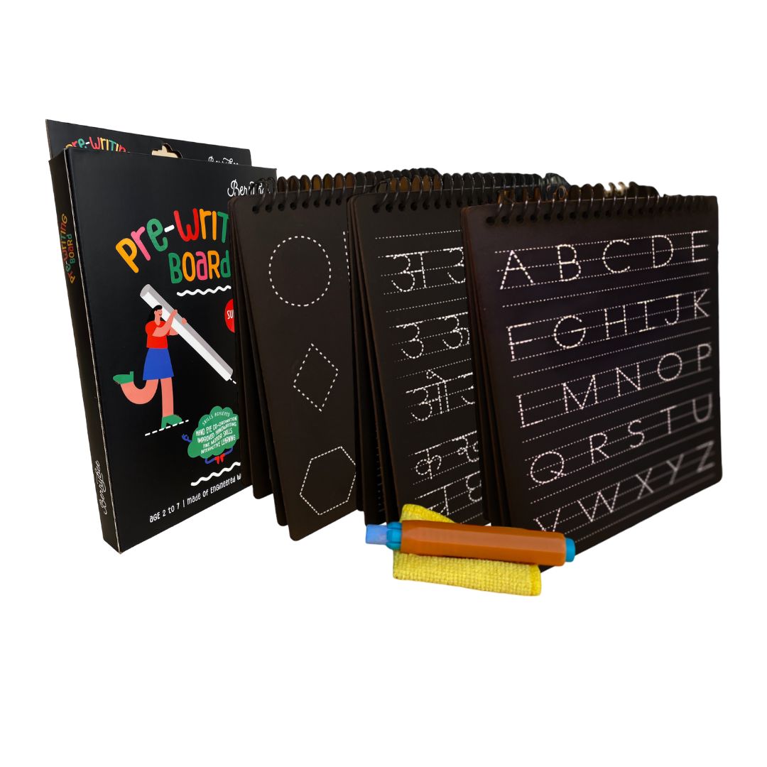 Prewriting Boards - Set Of Three ( English+Maths+Hindi )