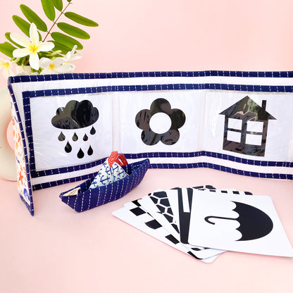 Nautical Cardholder and Crinkle Toy