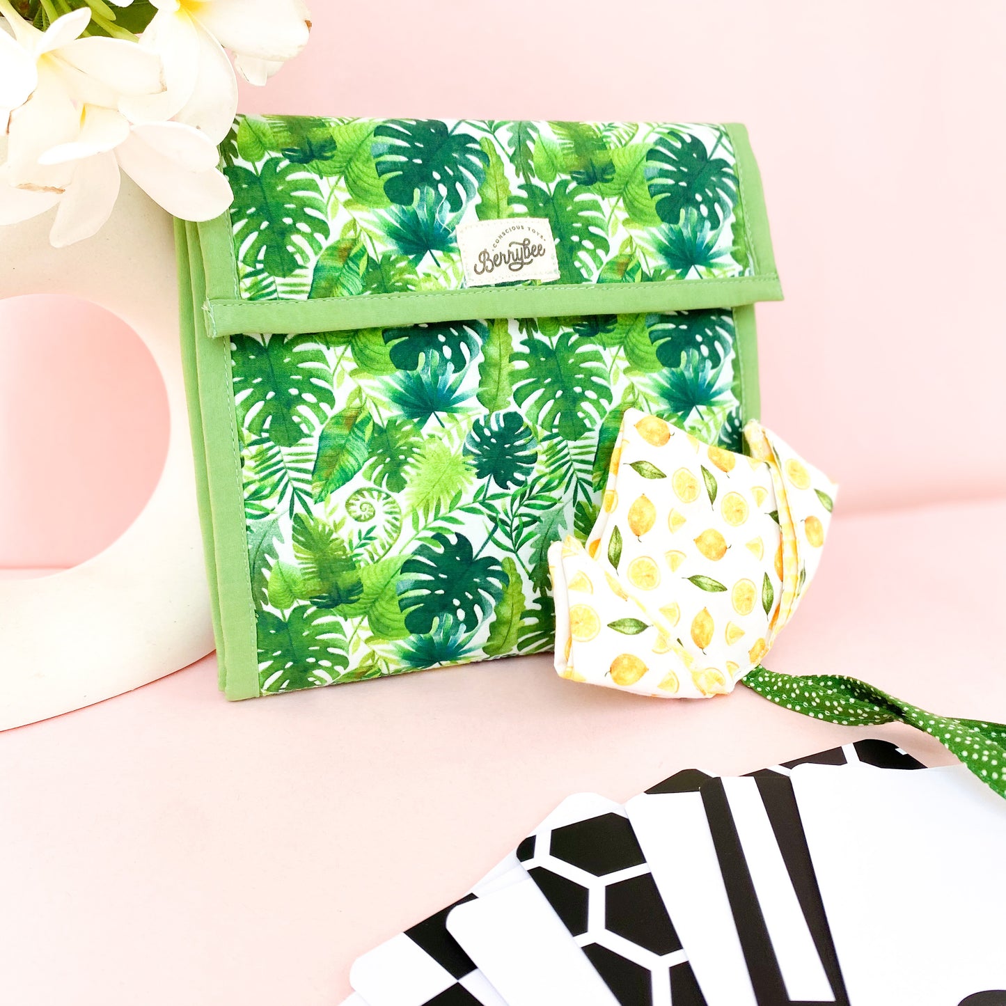 Tropical Cardholder and Crinkle Toy